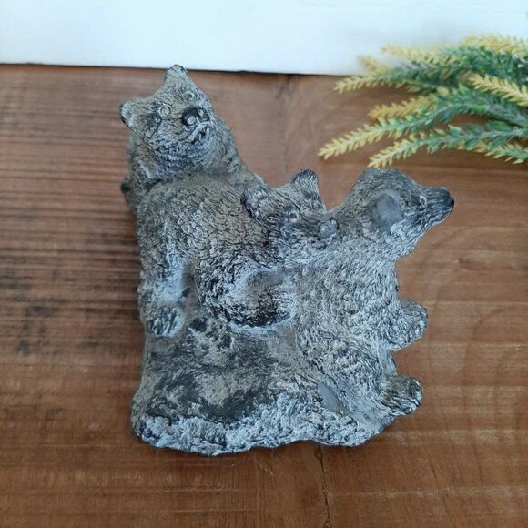 Edmund Wolfe soapstone collection impressions three bears - Picture 2 of 7